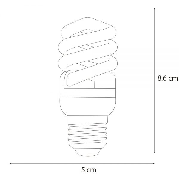 LÁMPARA FLUORESCENTE ESPIRAL 9W 50868 - Imagen 4