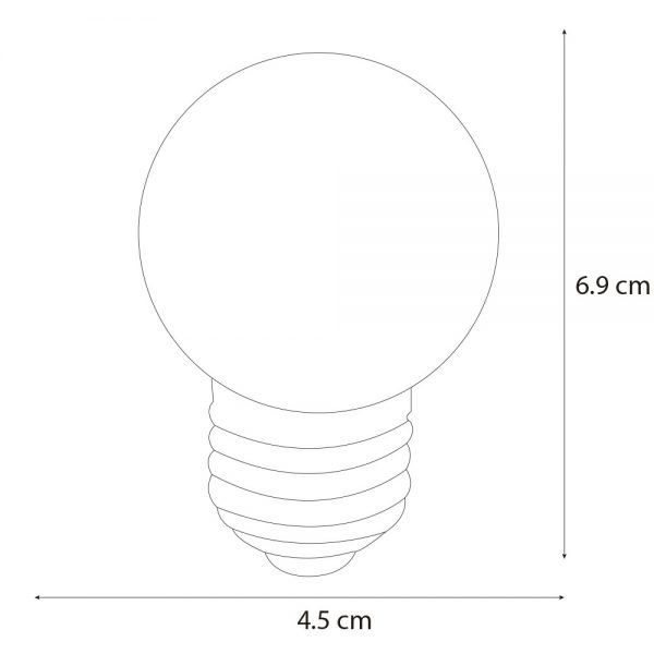 BULBO DE LED COLOR AZUL 1W 51421 - Imagen 4