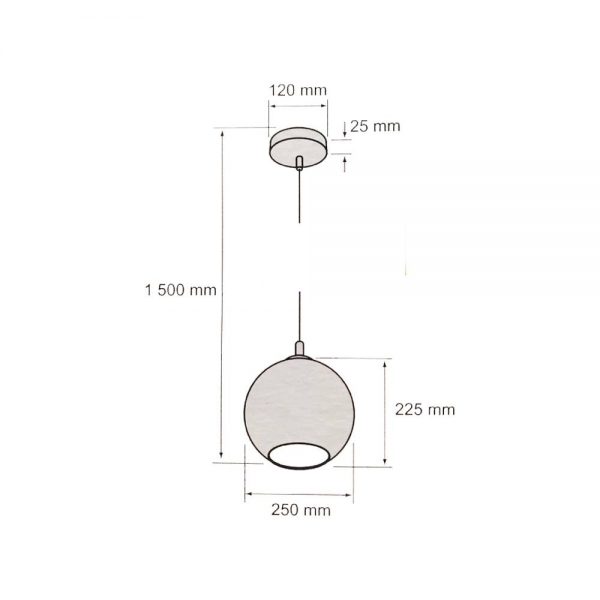 LUMINARIO INTERIOR SUSPENDIDO E27 20CTL7422MVC3D - Imagen 3