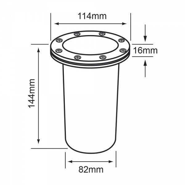 EMPOTRADO CRISTAL TRANSP E27 H-605/S - Imagen 3