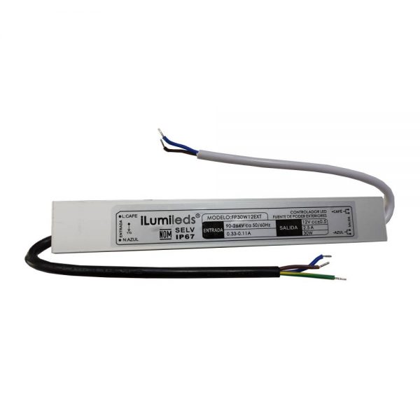 TRANSFORMADOR FUENTE DE PODER 90-264VCA A 12VCC FP30W12EXT