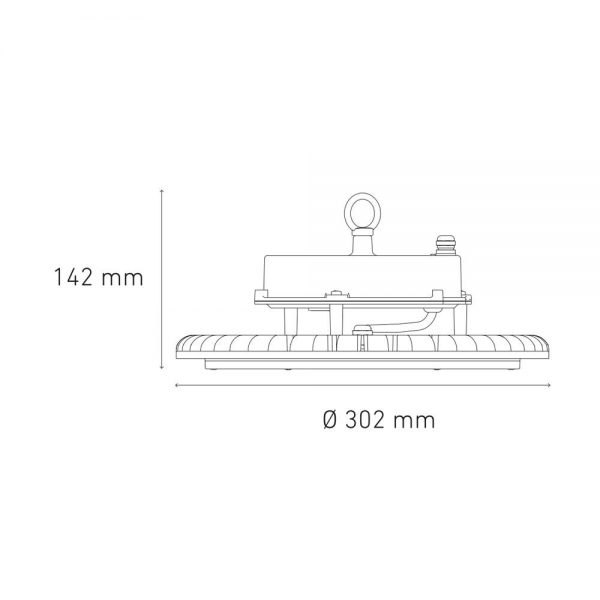 CAMPANA UFO HIGHBAY ESTANDAR LED 150W 100/305V L5842-630 - Imagen 2