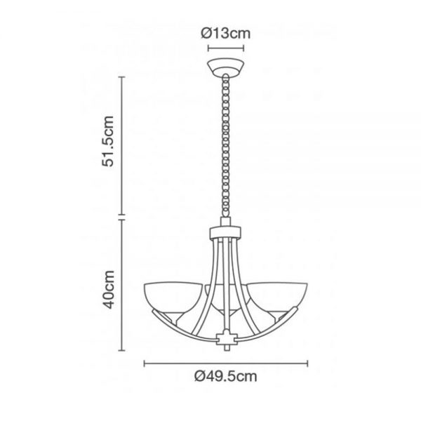 LAMPARA COLGANTE CALUX 96233-3 - Imagen 2