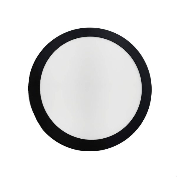 PANEL LED CIRCULAR NEGRO SOBREPONER 12W 85V/265V PLEDSC12W65KN - Imagen 4