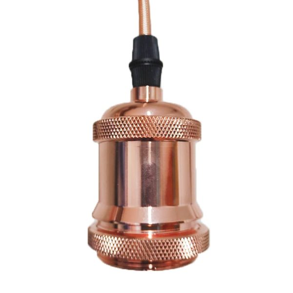 SOCKET TIPO CANDIL E27 ROSE GOLD 7905