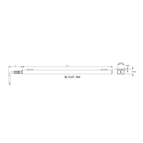 LAMPARA SOBREPONER 30CM 2W LUZ AMARILLA L6443-1E0 - Imagen 2