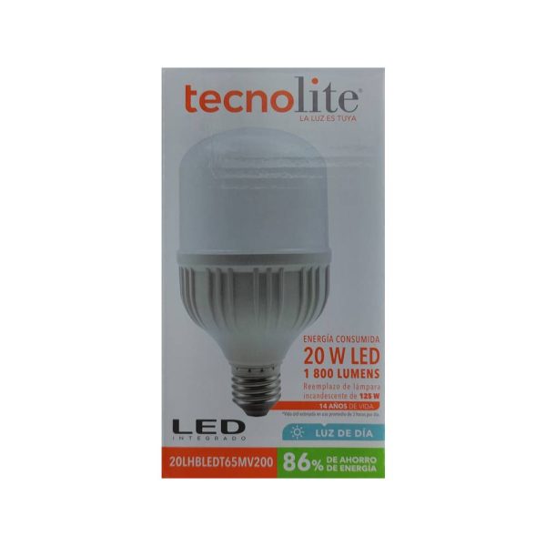 FOCO DE LED ALTA POTENCIA 20W 100/240V E27 20LHBLEDT65MV200