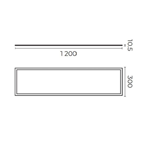 PANEL DE LED LUZ NEUTRA 40W 30X120CM 100-277V TL-1039.B40 - Imagen 2