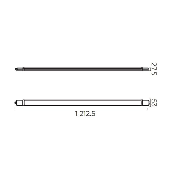 LUMINARIO SOBREPONER LUZ NEUTRA 1.20M 36W 100-277V TL-1835.B40 - Imagen 2