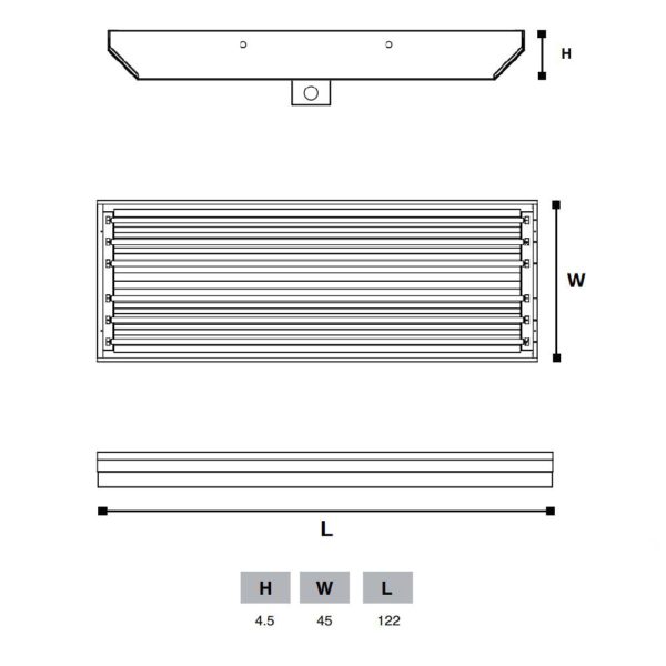 GABINETE LED HIGHBAY 6X20W 6000K 85-285V 1KLHIN620LB60U24 ALCODM - Imagen 2