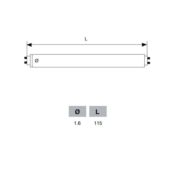 TUBO LED REMPLAZO 26W 1.15M 6000K 85-285V 1ACTL5RE2604F6 ALCODM - Imagen 2