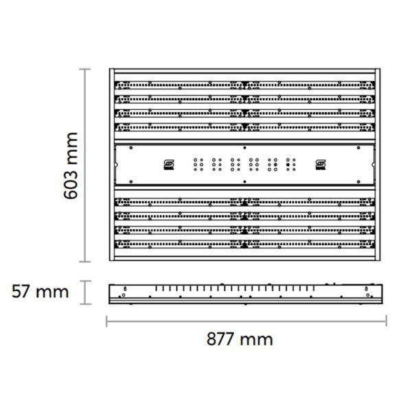 LUMINARIO LED HIGH BAY 277V 121W HBL-G2-L21 SUPRA - Imagen 2