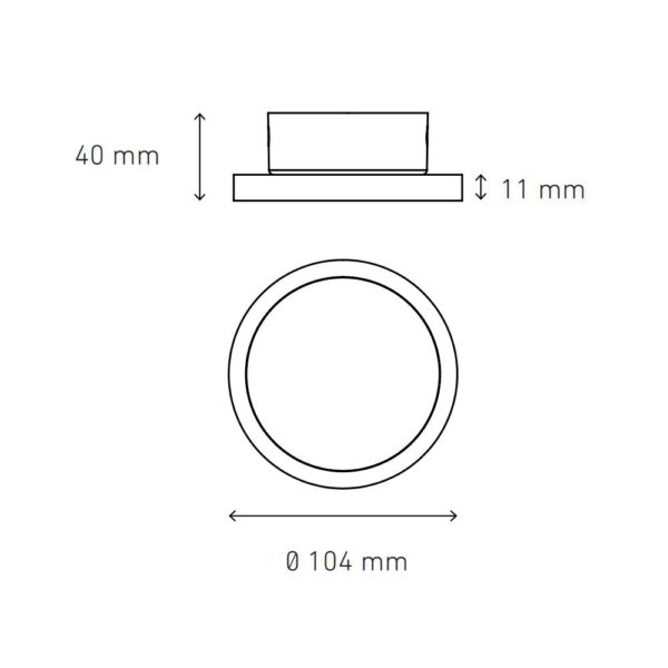 LAMPARA LED 8W 100 – 140V ECLIPSE 10 MODELO L7285 MAGG - Imagen 2